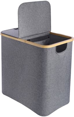 Ezystorage Opvouwbare wasmand 2 vakken - 87 liter — thumbnail 1
