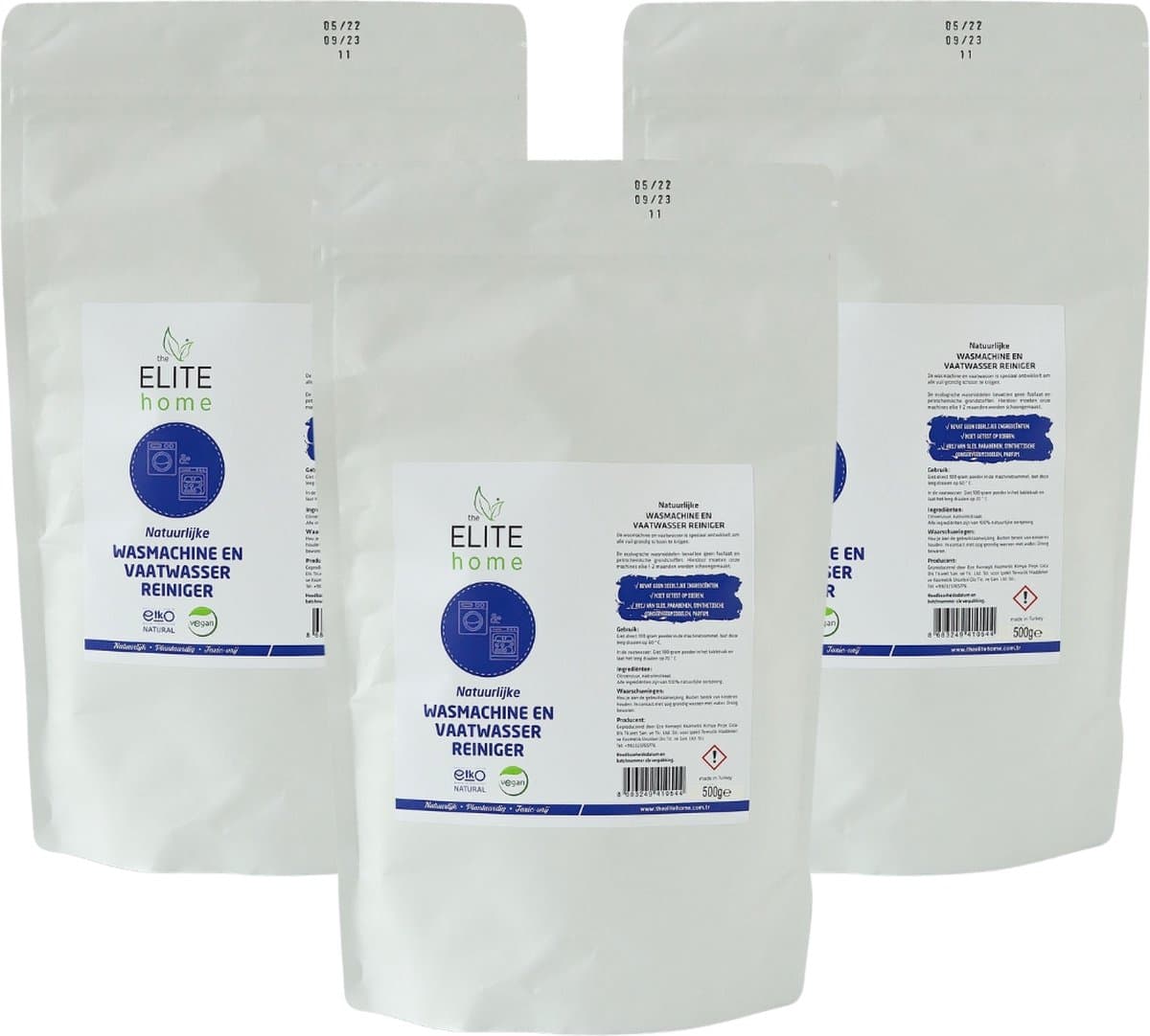 The Elite Home - Wasmachine en Vaatwasmachine Reiniger - 3 stuks — afbeelding 1