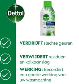 Dettol - Hygiënische Wasmachine Reiniger - 3 x 250 ml — thumbnail 2