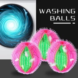 Wasballen 6 Stuks - Vuilvanger - Haren vanger - Wasmachinefilter berschermers - Wasbol - Wasballen - Wasbollen — thumbnail 4