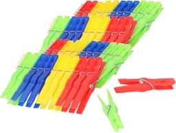 Kunststof wasknijpers - 48x - 4 kleuren per set - 8 cm — thumbnail 4