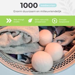 IntraSellers 6XL Drogerballen met 6 Etherische Oliën - 100% Nieuw-Zeelands Schapen Wol - Wasdrogerballen - Droogballen - Wasballen — thumbnail 4
