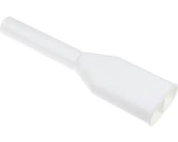Scanpart duo afvoerpijp wasmachine en droger 40 mm - Wit PVC Y-stuk — afbeelding 1