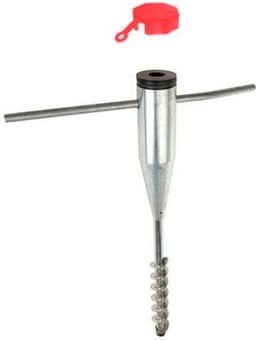 Droogmolenhouder/droogmolenboor - zilver - metaal - H58 cm - droogmolenstandaard — thumbnail 1