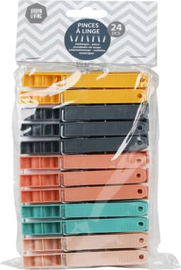 Urban Living Jumbo Size wasknijpers - 24x - kunststof - 9.5 cm — thumbnail 2