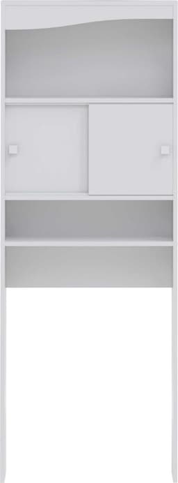 Kast Voor Wasmachine, Droger Of Toilet Willa - Wit - Symbiosis - Wasmachine Ombouw - Wit - Melamine; Spaanplaat — thumbnail 5
