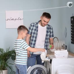 Automatische waslijn met 2 lijnen - totaal 26 m lang - kunststof uittrekbare waslijn voor tuin en balkon in wit — thumbnail 5