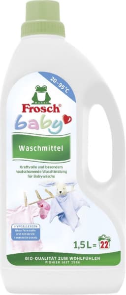 Frosch Baby wasmiddel + wasverzachter - Babywas - Hypoallergeen - Kamille-extracten — thumbnail 3