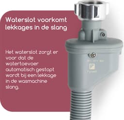 Fyveli - Wasmachine slang - 4 meter - 3/4" Universeel - Met Waterslot — thumbnail 3