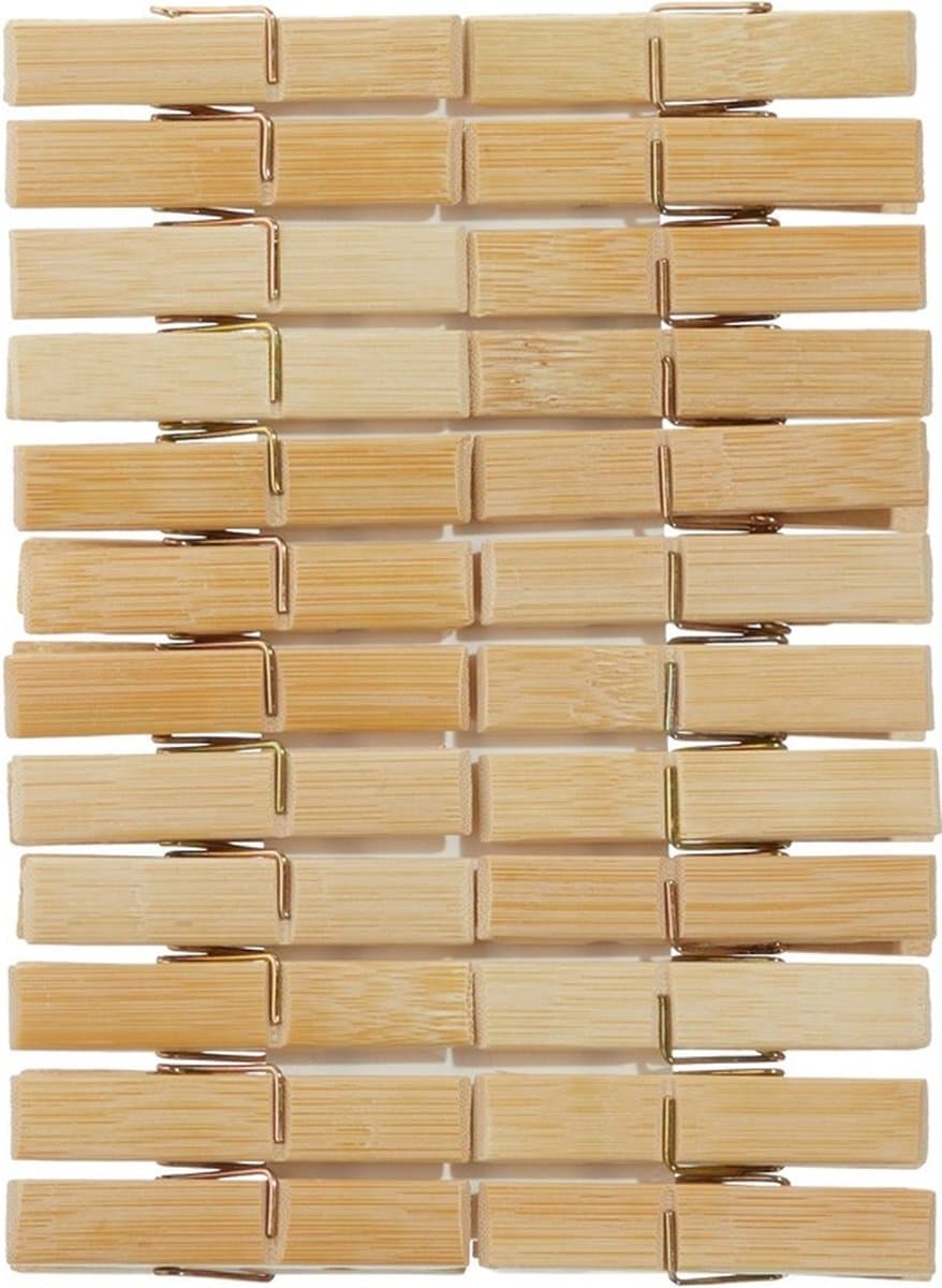 Cepewa Houten wasknijpers - 144x stuks - 7 cm - Huishoudelijke producten - knijpers - was ophangen — afbeelding 1