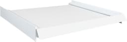 Nedco BV Nedco Combi-Rand met schuiflade De Luxe, met handgreep, aluminium profiel wit — thumbnail 1