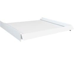 Nedco BV Nedco Combi-Rand met schuiflade De Luxe, met handgreep, aluminium profiel wit