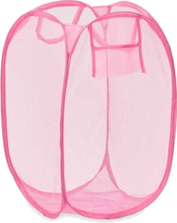 Kipit Wasmand flexibel/opvouwbaar - roze - kunststof - 33 x 33 x 58 cm - 60 liter — thumbnail 1