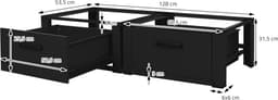 Equivera Wasmachine Verhoger - Wasmachine Verhoger Met Lade - Wasmachine Sokkel - Wasmachine Opbouwmeubel - Wasmachine Kast - Wasmachine Ombouw - Wasmachine Meubel — thumbnail 2