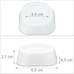 Go Go Gadget - "Set van 4 stuks Trillingsdempers voor Wasmachine & Droger - Anti-trillings/Vibratie Pads - Antislip Rubber - Trillingsmat - Schokdempers - Wit" — thumbnail 3