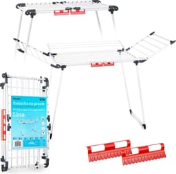 Droogrek - staand - opvouwbaar - 22 meter — thumbnail 1