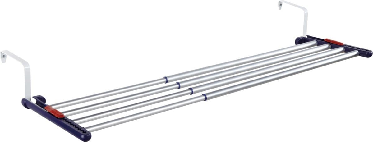 Leifheit hangdroogrek Quartett 42 uitschuifbaar - 4,2 m drooglengte - aluminium — afbeelding 1