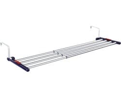 Leifheit hangdroogrek Quartett 42 uitschuifbaar - 4,2 m drooglengte - aluminium — afbeelding 1