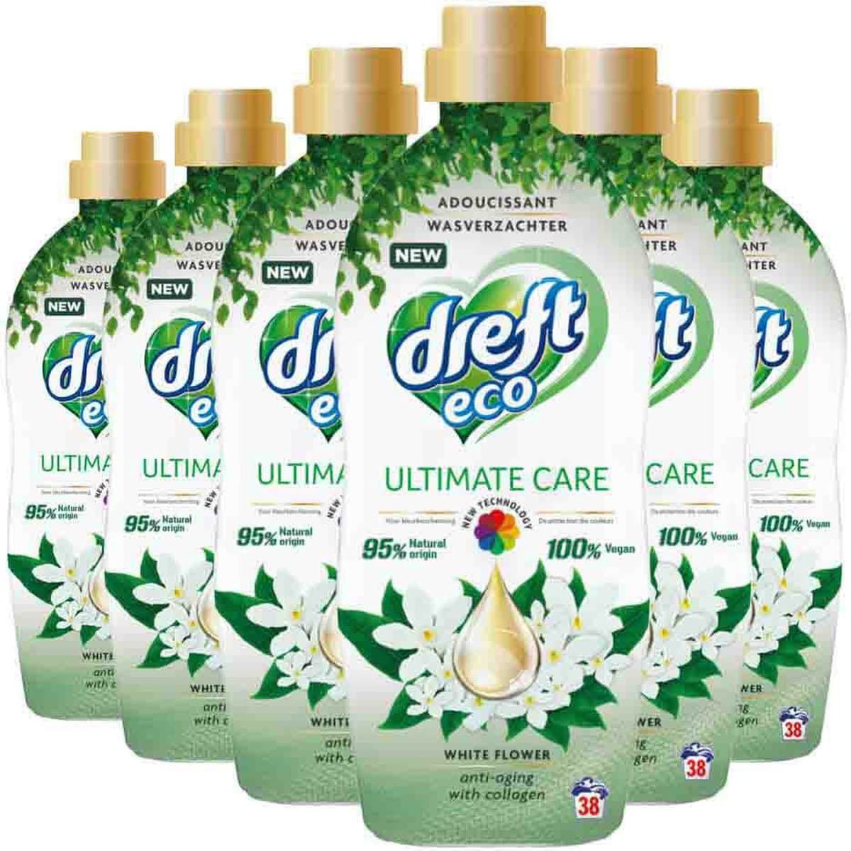 Dreft Ultimate Care Eco White Flower Wasverzachter - 6 x 950 ml (228 wasbeurten) — afbeelding 1