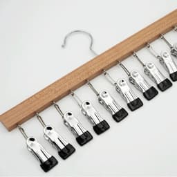 2 stuks Luxe Houten Sokkenhanger met 12 Knijpers- Kledingdroger -Perfect voor Luchtdrogen — thumbnail 2