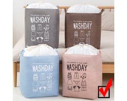 Allernieuwste Wastas Opbergtas 73 L Organizer Opbergbox Voor Wasgoed, Dekens, Kussens, Kleding, Dekbed, Speelgoed - Waszak maat 33 x 43 x 52 cm - ROSE Kleur