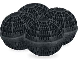 wasbol set van 4 - voor wasmachine - tot 90°C - tot 1000 wasbeurten - zwart — afbeelding 1