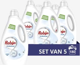 Robijn Stralend Wit Vloeibaar Wasmiddel - 5 x 36 wasbeurten Voordeelpakking - Met 95% biologisch afbreekbare ingrediënten — thumbnail 1