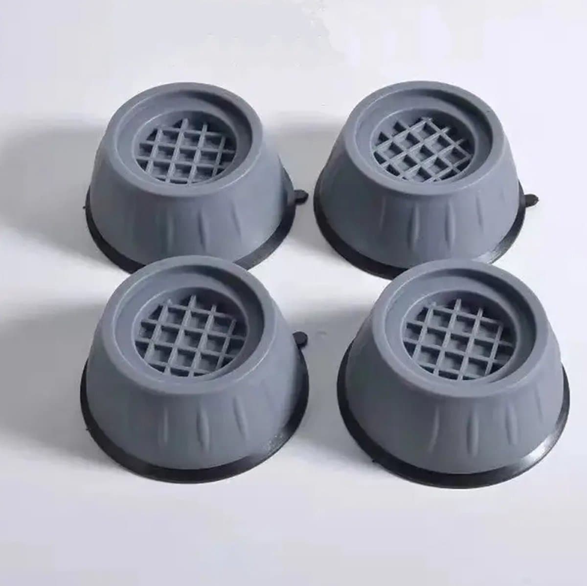 DW4Trading Trillingsdempers wasmachine set van 4 stuks - Verhoger - Schokdempers - Grijs — afbeelding 1