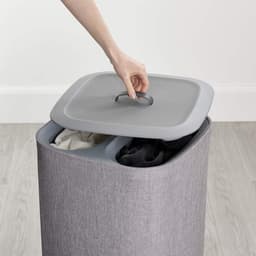 Dubbele Wasmand - Wasmand 2 Vakken - Laundry Bag - 60L — thumbnail 3