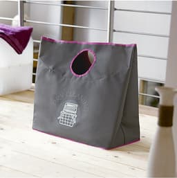 CALICOSY - Zachte wasmand met 2 ronde hengsels in 2 kleuren 55x30x54cm — thumbnail 2