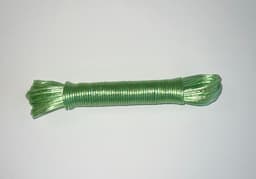 Waslijn - Waslijndraad - Drooglijn - 20 Meter - 2.4 mm staalkern - Licht Groen — thumbnail 1