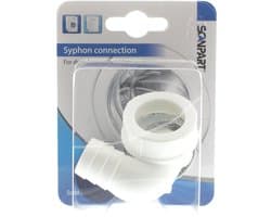 Scanpart sifon aansluiting - Geschikt voor wasmachine vaatwasser - 3/4" slang - Inclusief afdichting en slangklem
