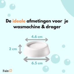 Fain - Trillingsdempers wasmachine – Set van 4 stuks – Wit - Voetjes wasmachine & droger - Wasmachine demper – Anti trillings / vibratie dempers pads – Antislip rubber – Trillingsmat – Antislipmat - Extra dik — thumbnail 5