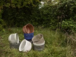 Zone Denmark Ume Wasmand - 30 liter - Olive green (groen) - Kunststof - Ronde Wasmand met Hengsel - Kleine Wasbox of Opbergmand — thumbnail 3
