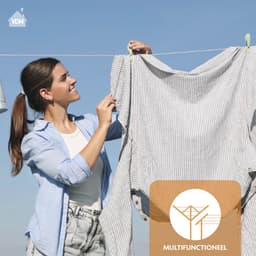 LaundrySpecialist Waslijn - Waslijndraad - Wasdraad - Waslijndraad met stalen kern - 50 meter met stalen kern - Transparant — thumbnail 4