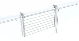 Foxydry Duo 82 cm hangend wasrek - wit - rechthoekige reling — thumbnail 3
