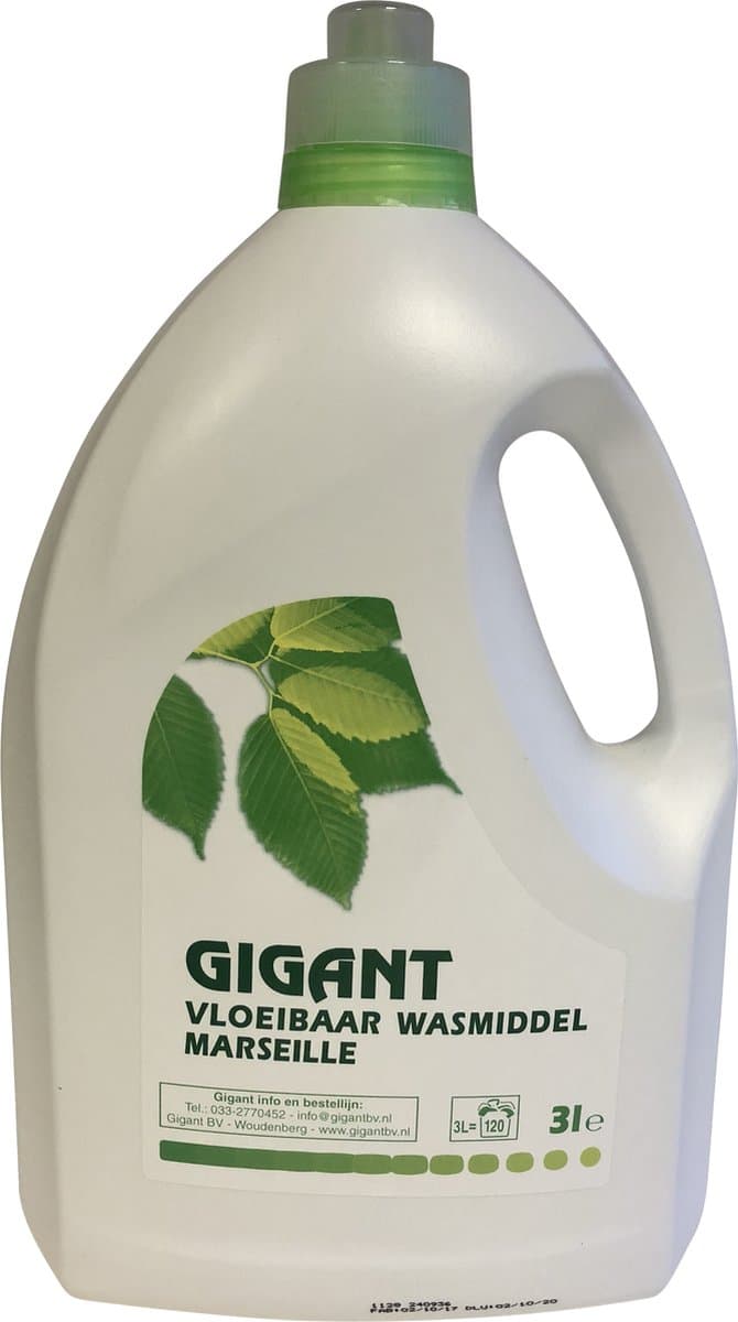 Marseille vloeibaar wasmiddel - 120 wasbeurten - marseille zeep - wasmiddel marseille 3 liter - — afbeelding 1
