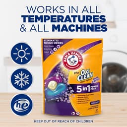 ARM & HAMMER - Plus OxiClean with Odor Blasters 5-in-1 Fresh Burst Laundry Detergent - Wasmiddel - 42 capsules — thumbnail 4