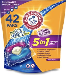 ARM & HAMMER - Plus OxiClean with Odor Blasters 5-in-1 Fresh Burst Laundry Detergent - Wasmiddel - 42 capsules — thumbnail 1