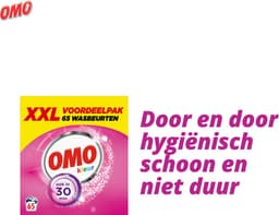 Omo XXL Waspoeder - Kleur - Omo wast door en door hygiënisch schoon - 65 wasbeurten — thumbnail 4