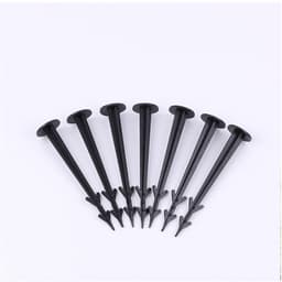 TOVBMUP Grondanker - Tuingrondpen - UV-bestendig - 12 cm - Kunststof - Zwart - 50 stuks — thumbnail 2