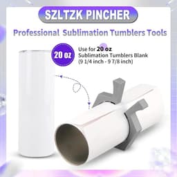 Sublimatie Tumbler Knijpers - Papier Fixeer - Bekers Personaliseren - Anti Slip Siliconen - 2 Stuks - Grijs — thumbnail 2