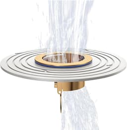 Vloerafvoer Geurblokker - Afsluitring Douche - Geurpreventie Badkamer - Dubbele Barrière Ontwerp - 10 x 10 cm - Grijs — thumbnail 1