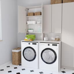 Wasmachine Ombouw - Opbouwmeubel - Kast Wasdroger - Meubel - netjes — thumbnail 3