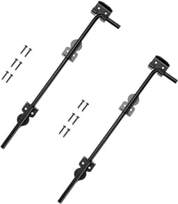Grondgrendel Hekwerk - Poort Sluiting - Deuren Beveiligen - Duurzaam Ijzer Materiaal - 61.5 cm Lengte - Zwart — thumbnail 3