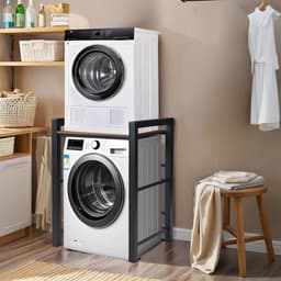 Wasmachine Ombouw - Opbouwmeubel - Kast Wasdroger - Meubel - wasruimte — thumbnail 5