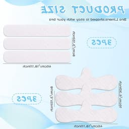 Ademende en absorberende bh-liners - Set van 6 - Duurzaam en comfortabel - Beschikbaar in 2 maten voor optimale pasvorm — thumbnail 5