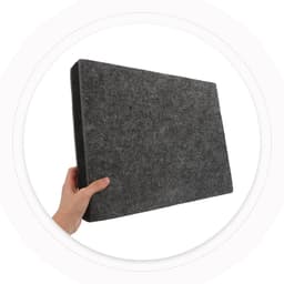 Subwoofer Isolatiepad - Luidspreker Mat - Geluidsisolatie Thuis - Trillingsdempend Ontwerp - 30x20x5.2CM - Donkergrijs — thumbnail 4