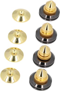 Luidspreker Isolatie Voeten - Schokdemper Pads - Verbeter Geluidskwaliteit - Sterke Dragende Aluminiumlegering - 4 Stuks - Zilver — thumbnail 5