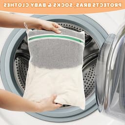 Set van 3 Katoenen Waszakken met Rits - Ideaal voor Wassen, Organiseren en Reizen - Maten 30 x 20 / 40 x 30 / 50 x 40 cm — thumbnail 5